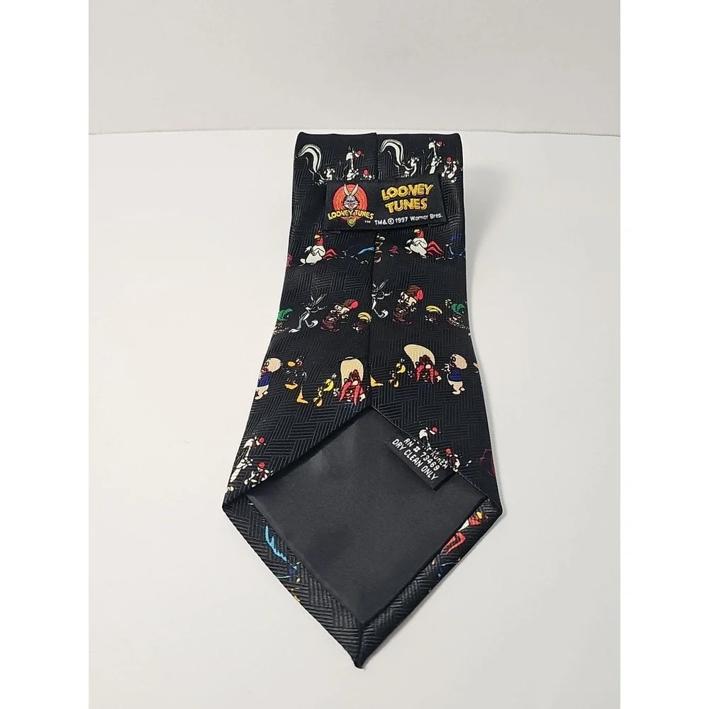 Vintage 1997‎ Looney Tunes MANIA Cartoon Novelty Necktie BUGS BUNNY DAFFY DUCK
